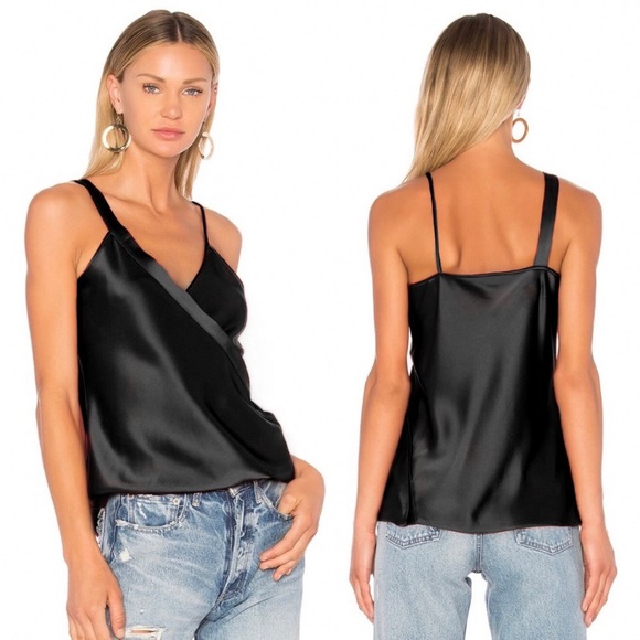 T by Alexander Wang Tops - T by Alexander Wang satin wrap tank black